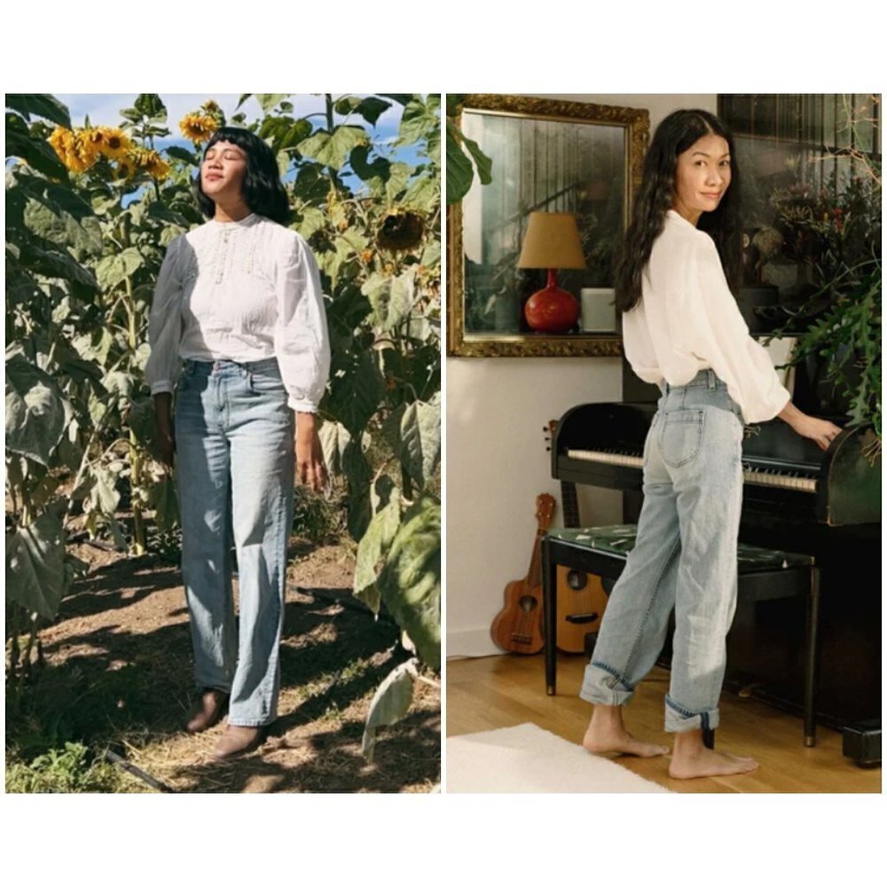 💕DOEN💕 Doen x Dronme Denim Dronme Jeans ~ Kims Wash Blue 32 NWT